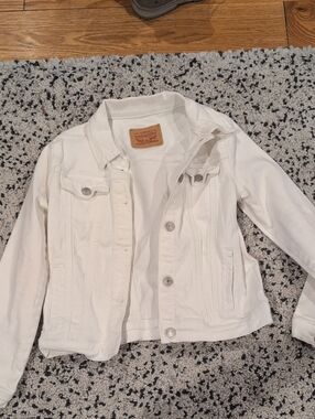 Levi's Kids White Denim Jacket - Button Front